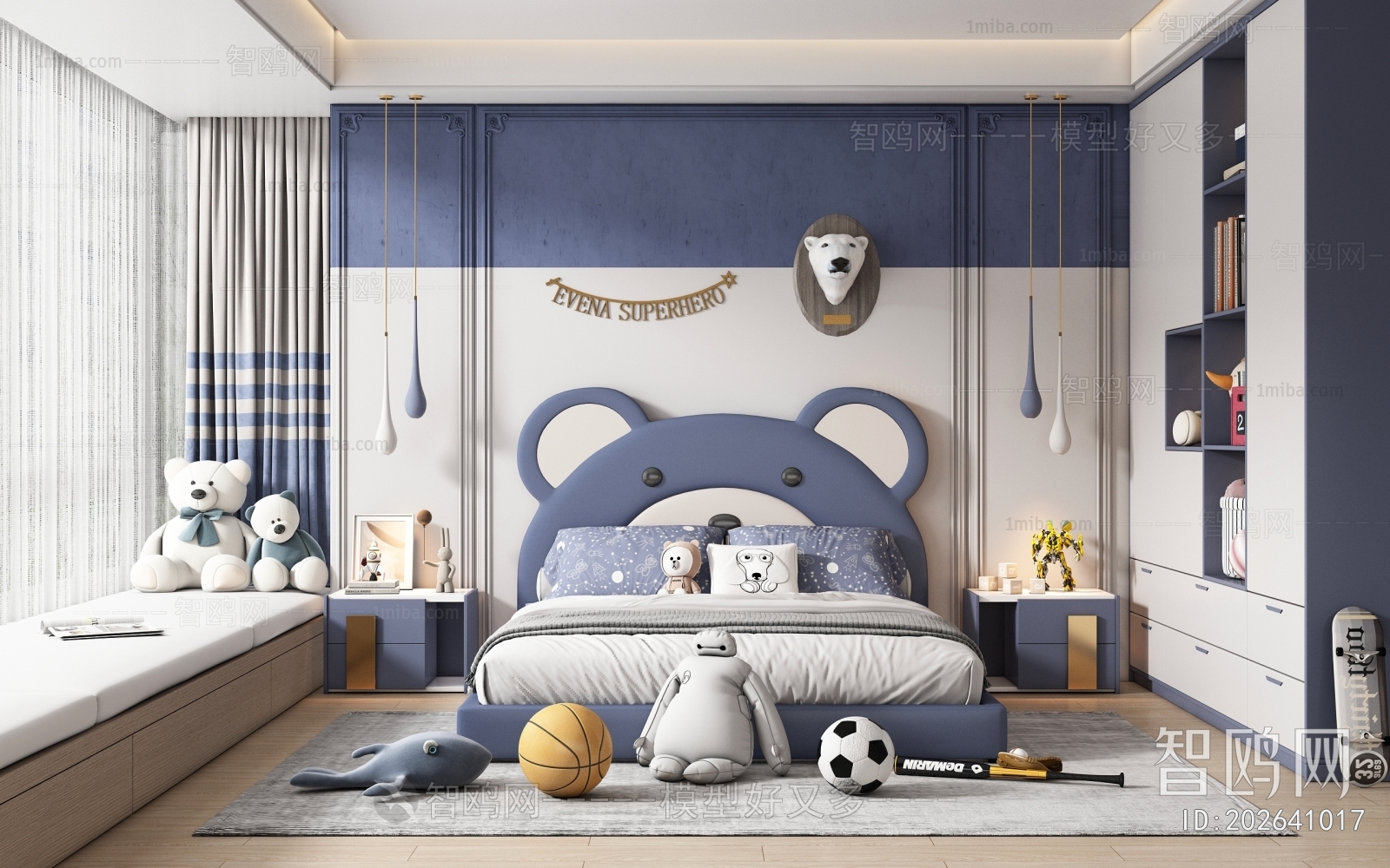 Modern Boy's Room And Son's Room