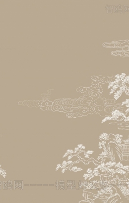 新中式山水画壁纸-ID:5686859贴图下载