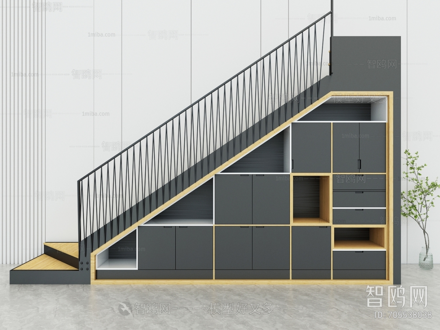 Industrial Style Staircase