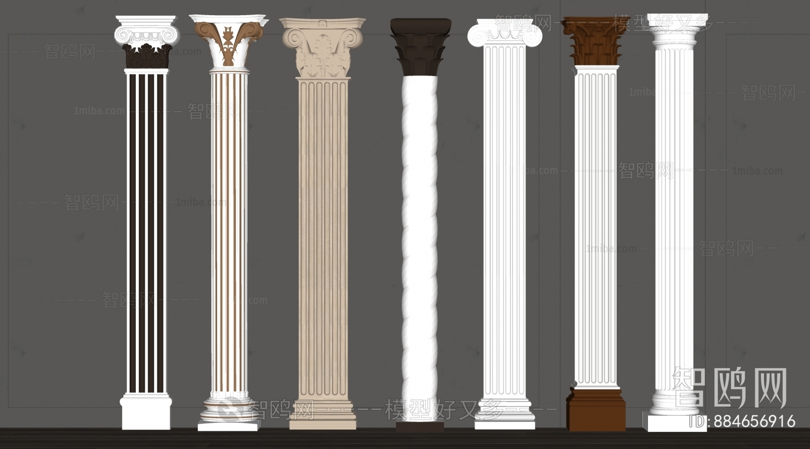 European Style Roman Pillar