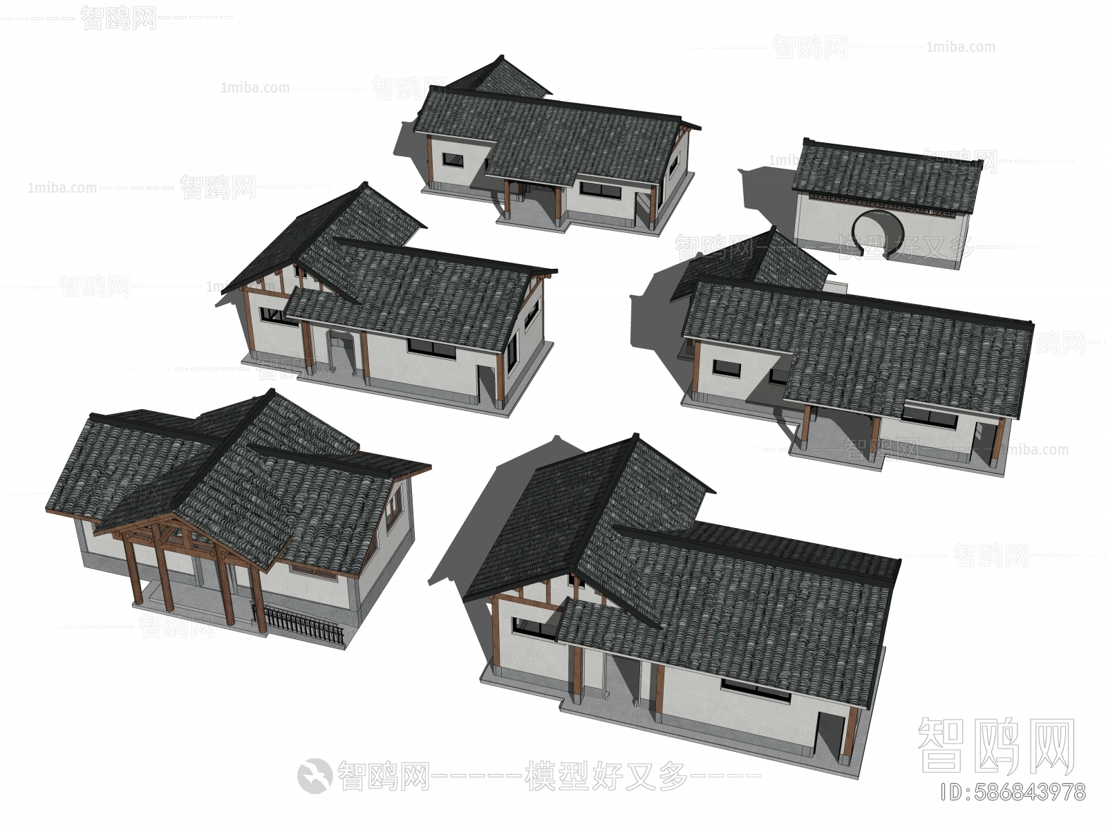 New Chinese Style Building Appearance