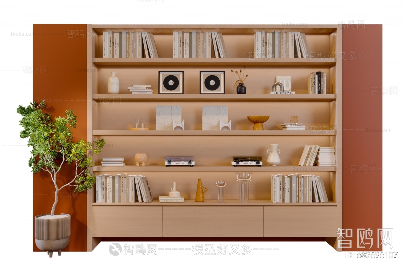 Nordic Style Bookcase