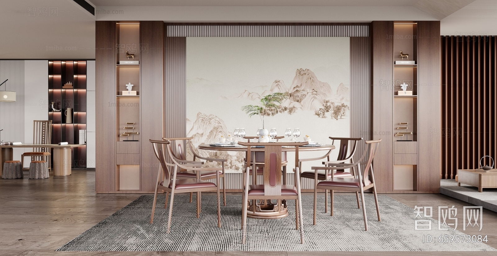 New Chinese Style Dining Room