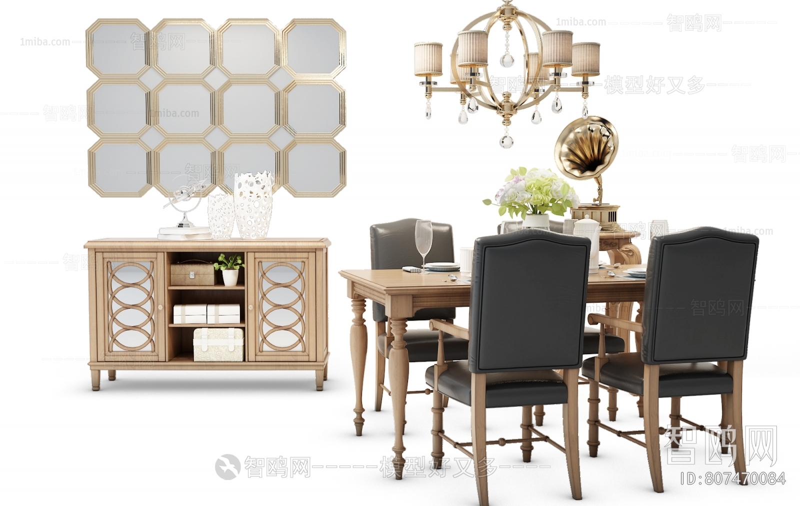 American Style Dining Table And Chairs