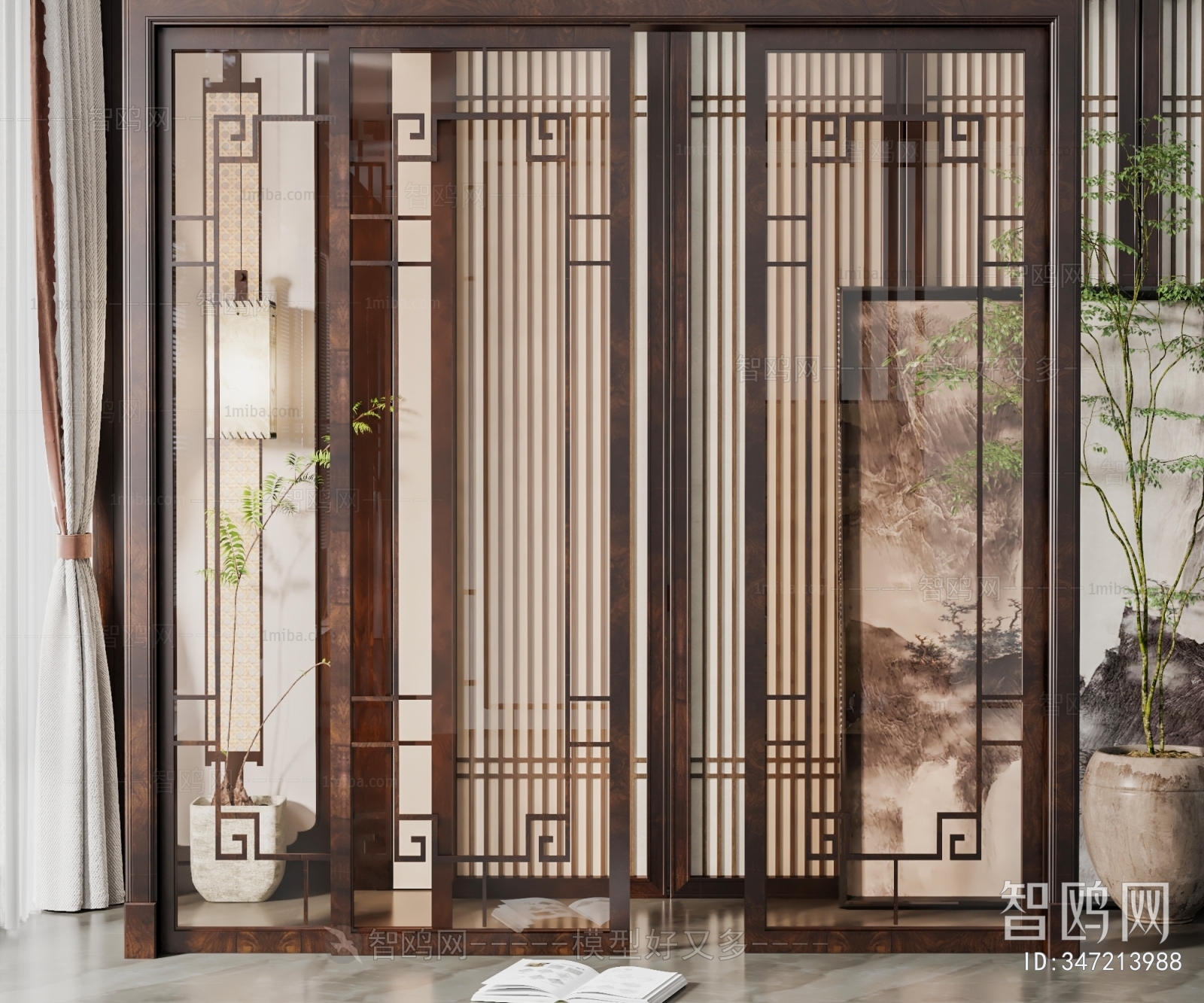 New Chinese Style Sliding Door