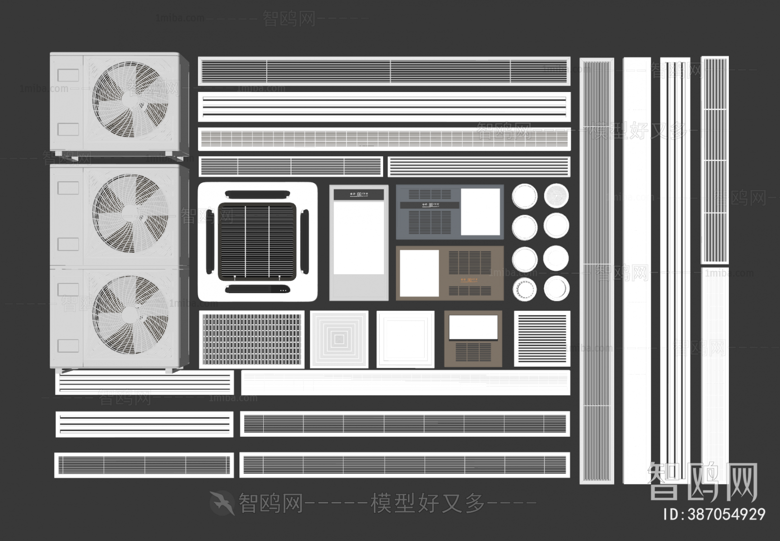 现代中央空调出风口