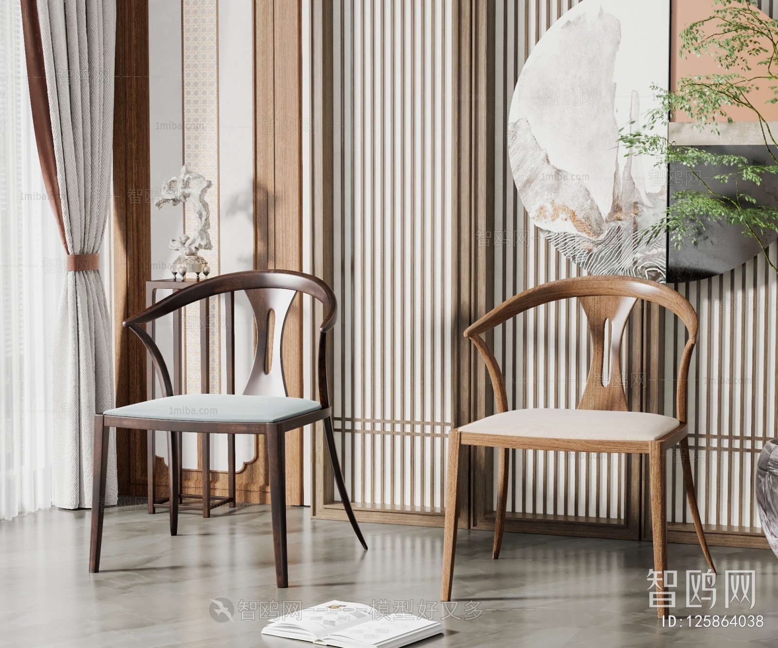 New Chinese Style Single Chair