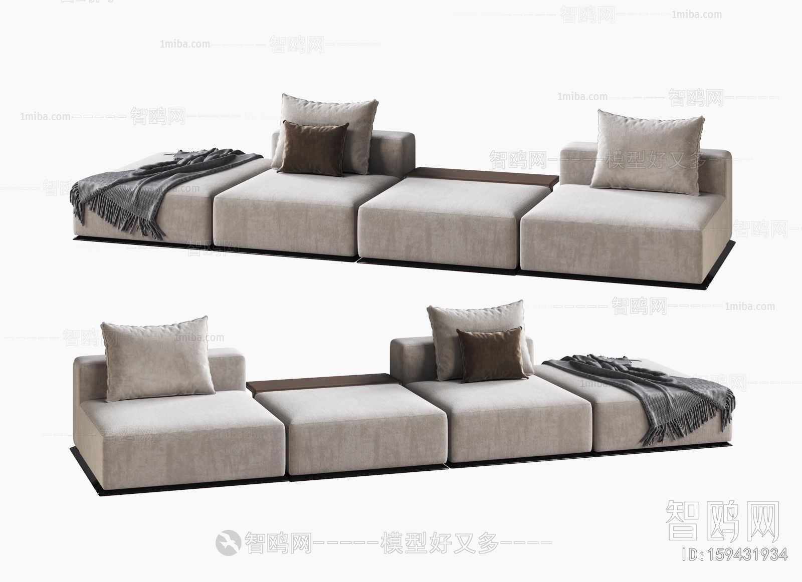 Modern Multi Person Sofa