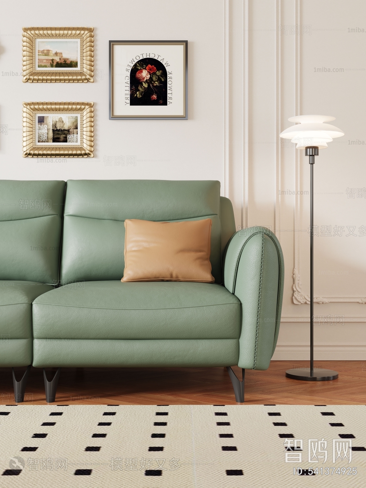 French Style Three-seat Sofa