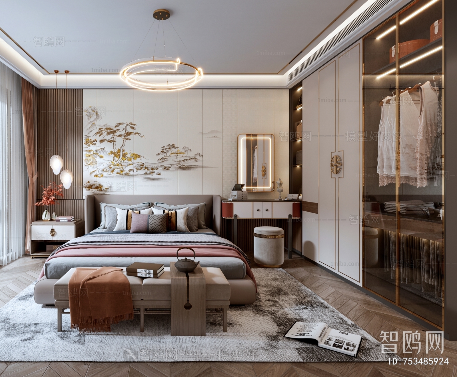 New Chinese Style Bedroom