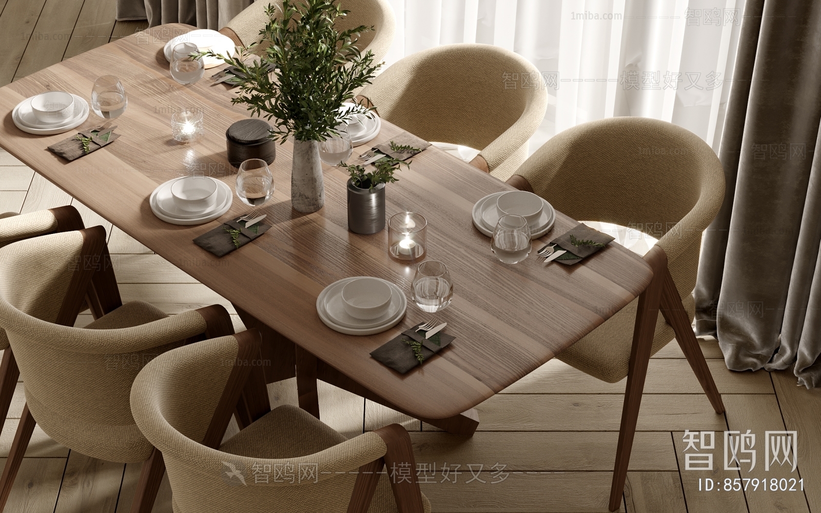 Nordic Style Dining Table And Chairs