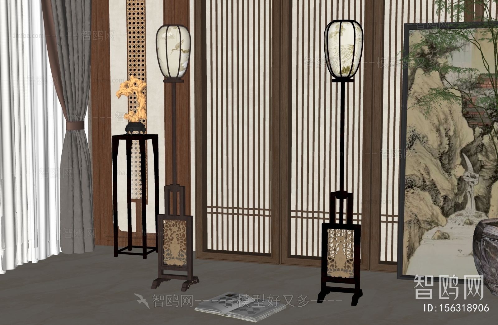 Chinese Style Floor Lamp