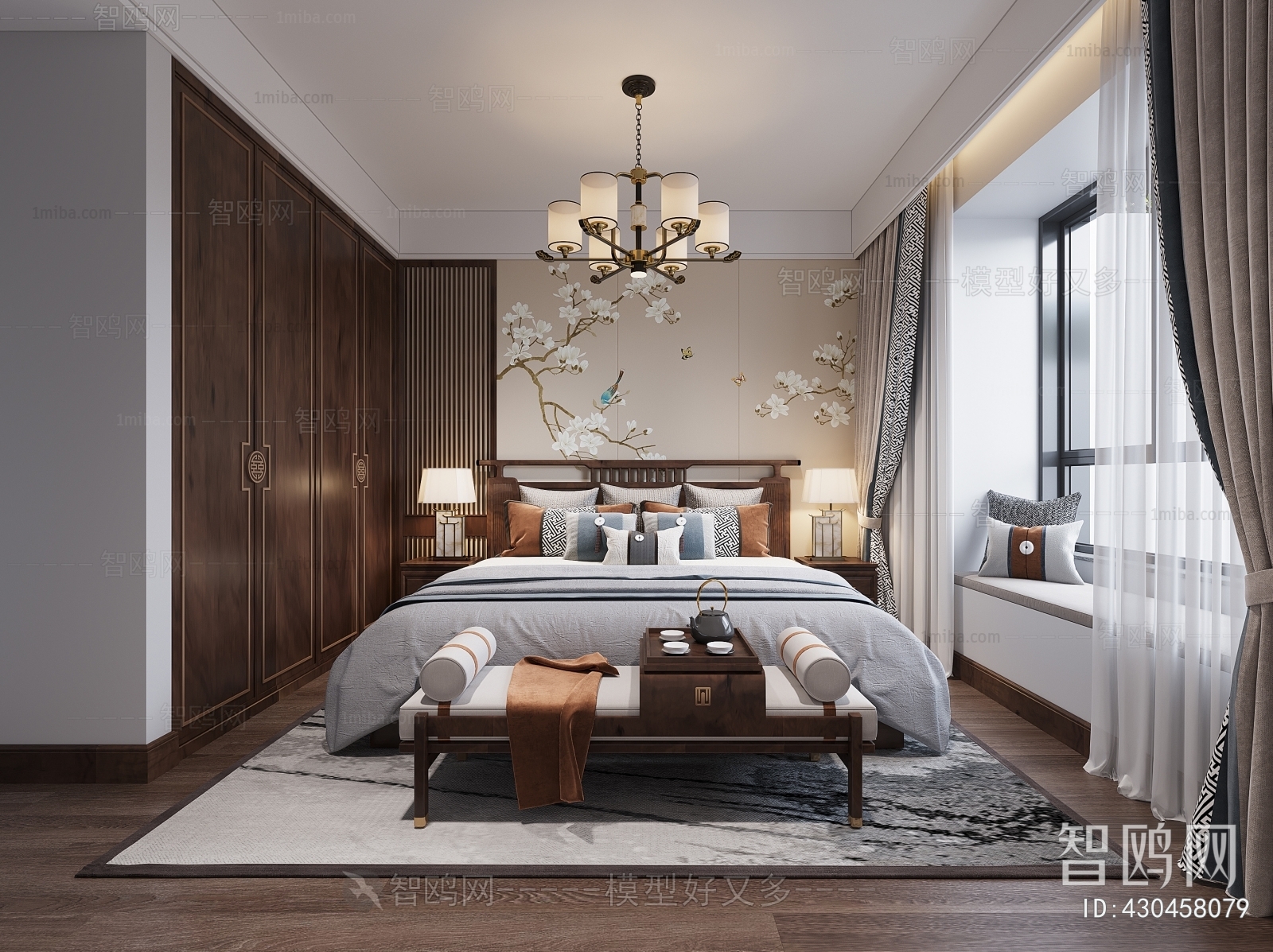 New Chinese Style Bedroom