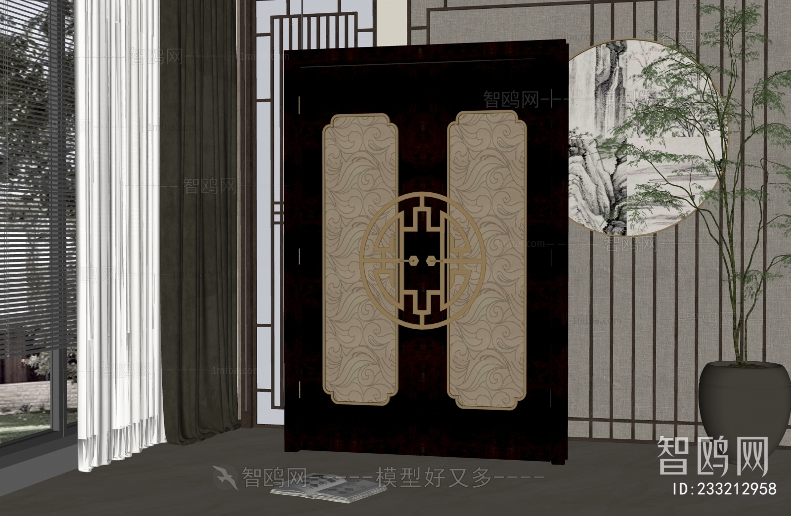 New Chinese Style Entrance Door