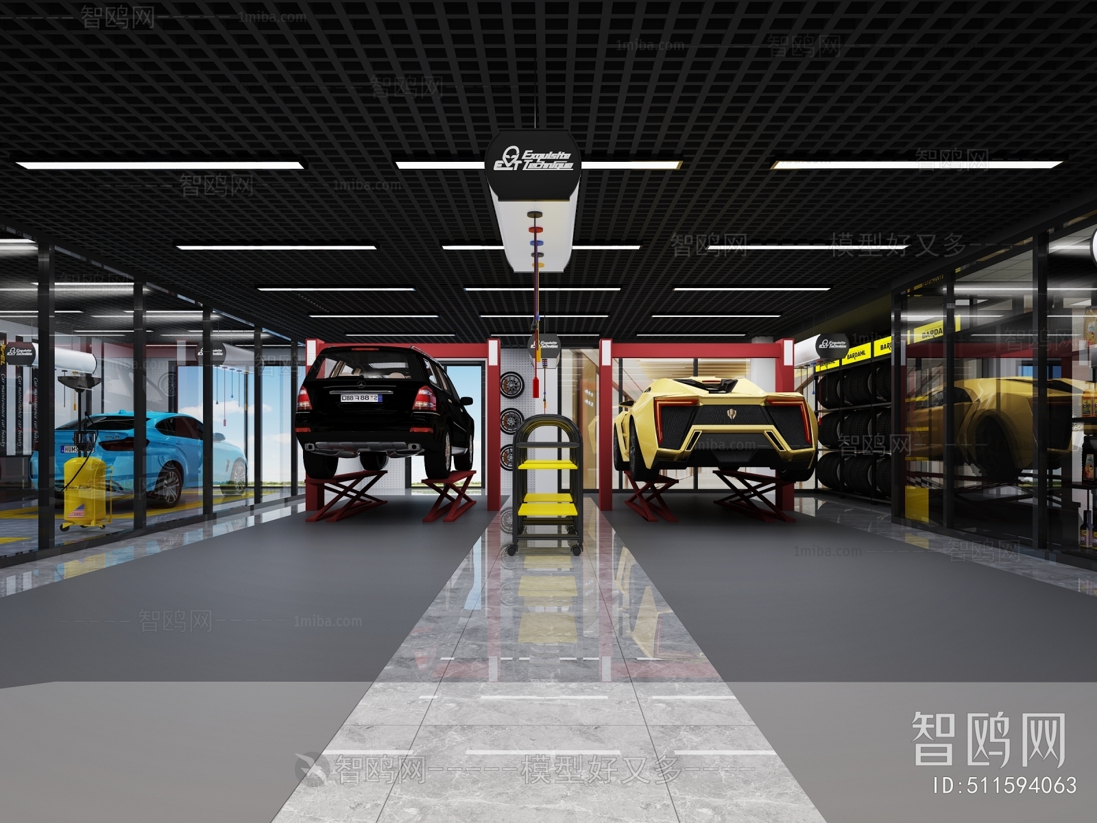 Modern Automobile Repair Shop