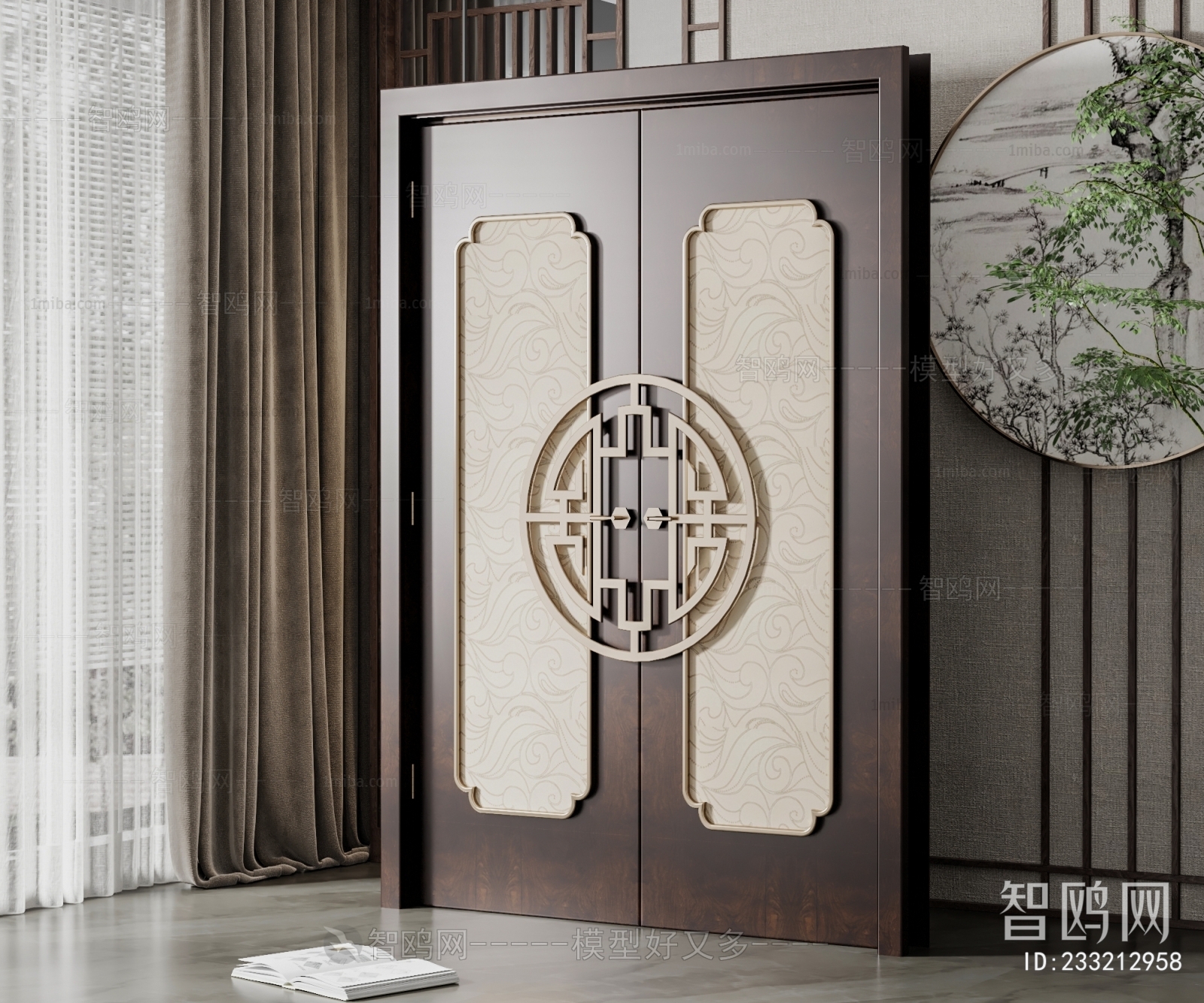 New Chinese Style Entrance Door