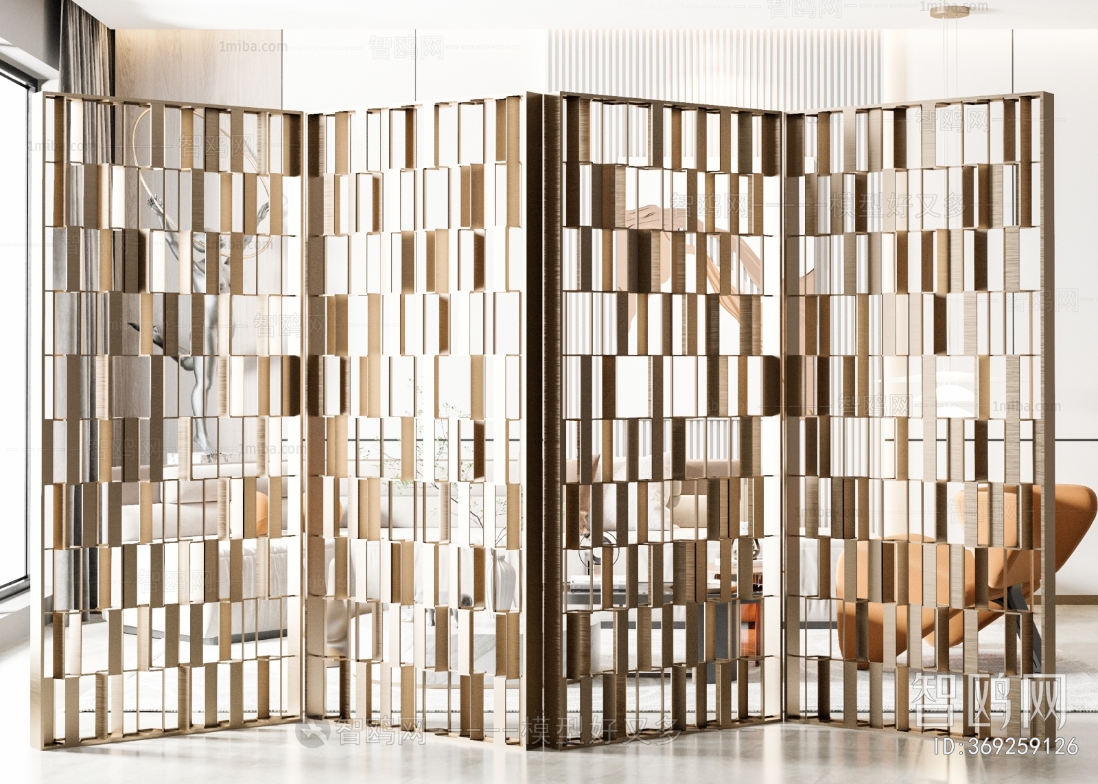 Modern Metal Screen Partition