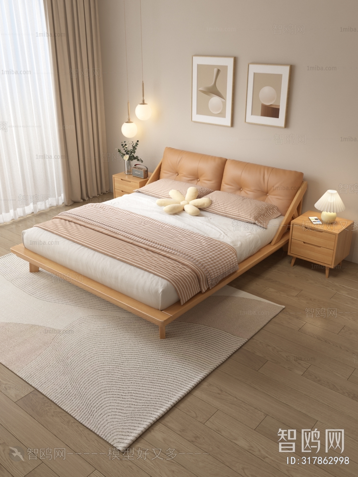 Nordic Style Double Bed