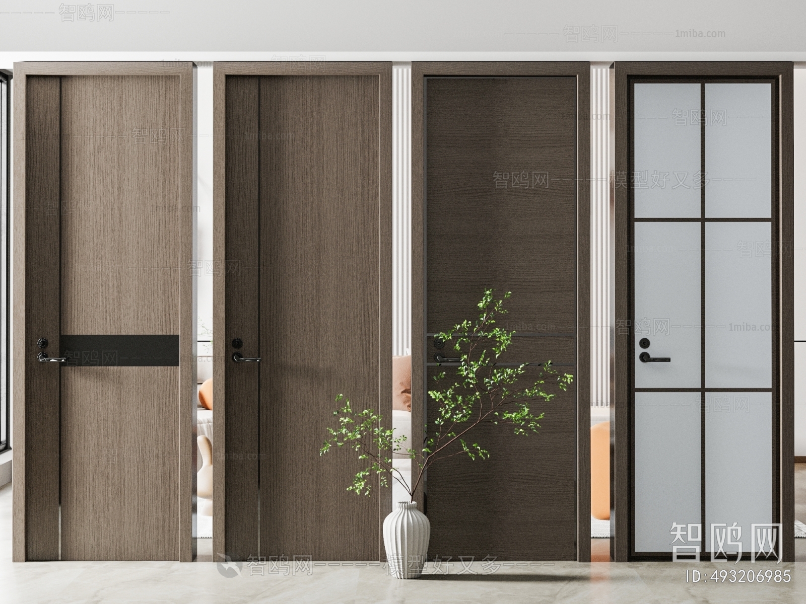 Modern Single Door