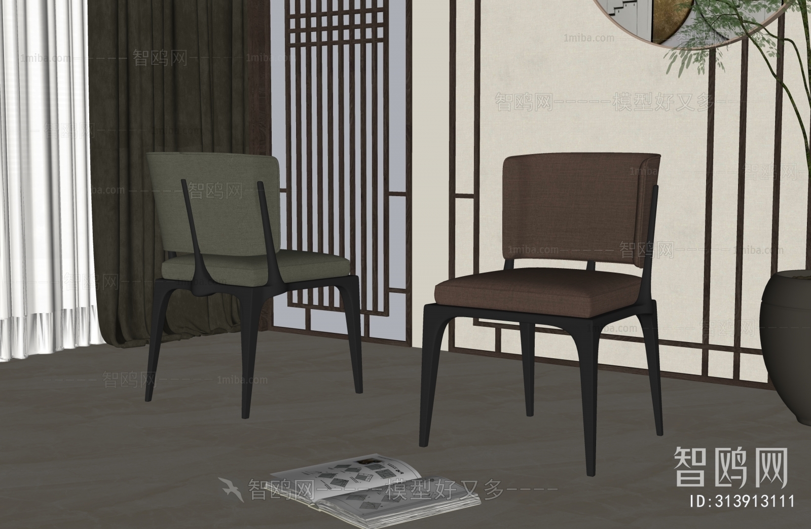 New Chinese Style Single Chair