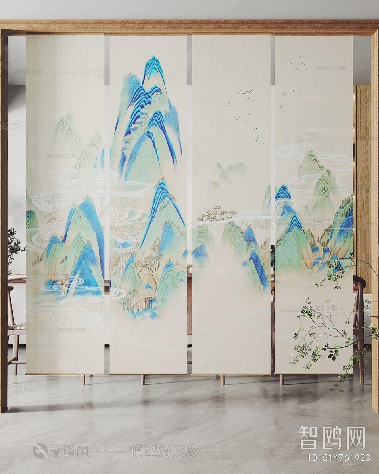 New Chinese Style Door Curtain