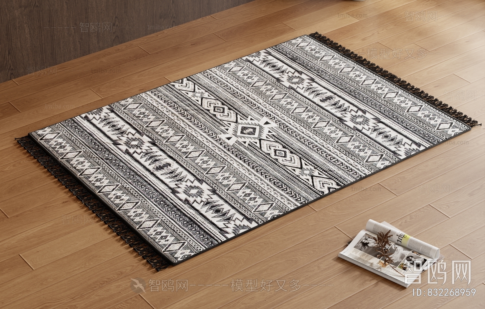 现代方形地毯