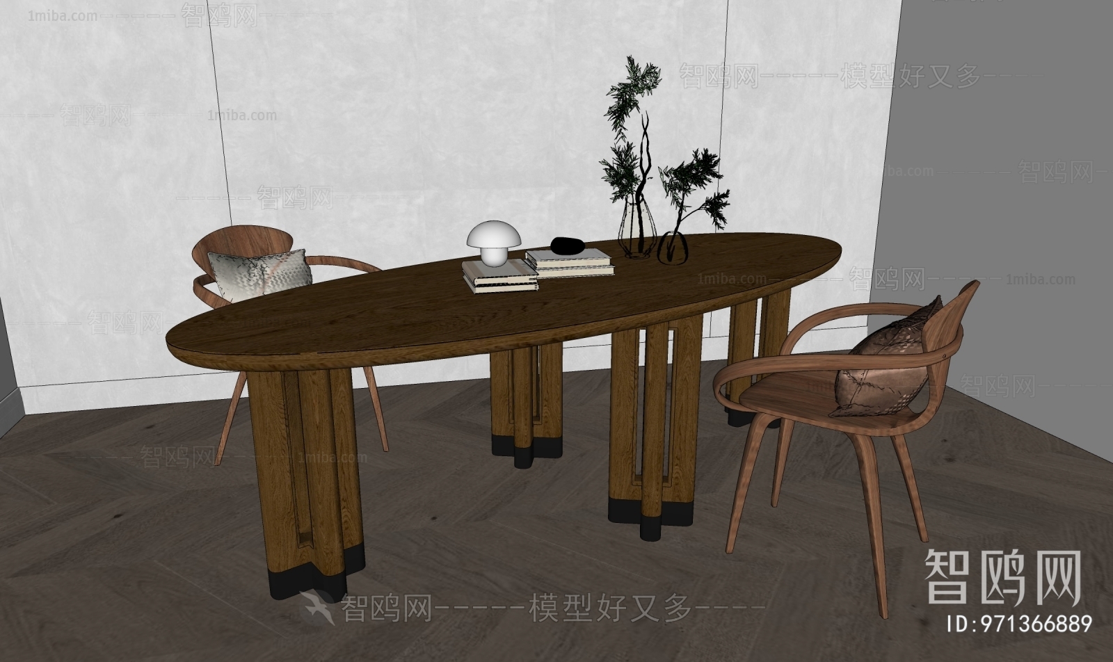 Wabi-sabi Style Dining Table And Chairs