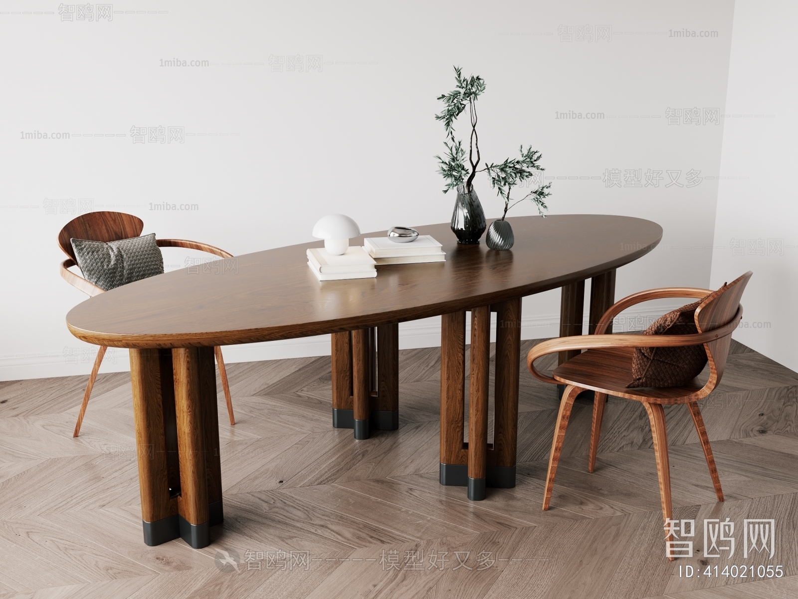 Wabi-sabi Style Dining Table And Chairs