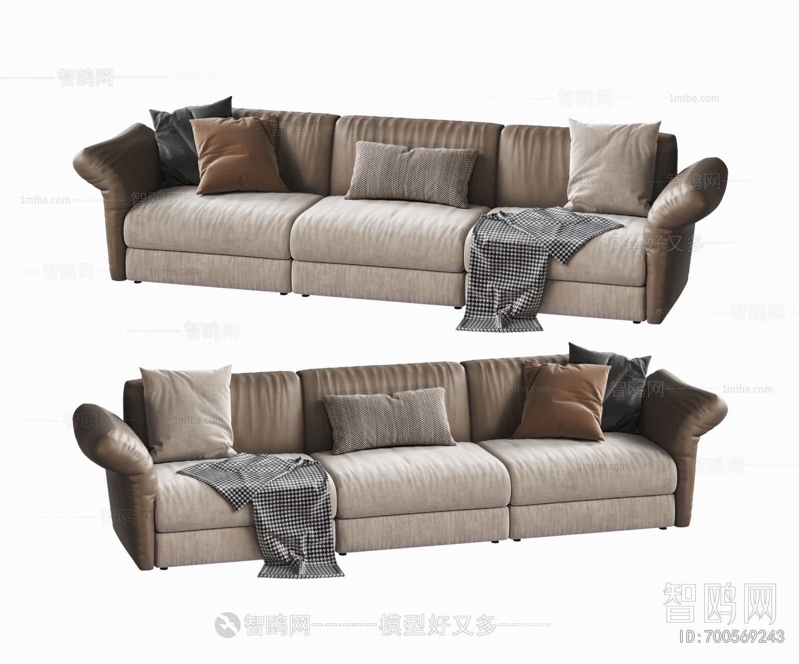 Modern Three-seat Sofa