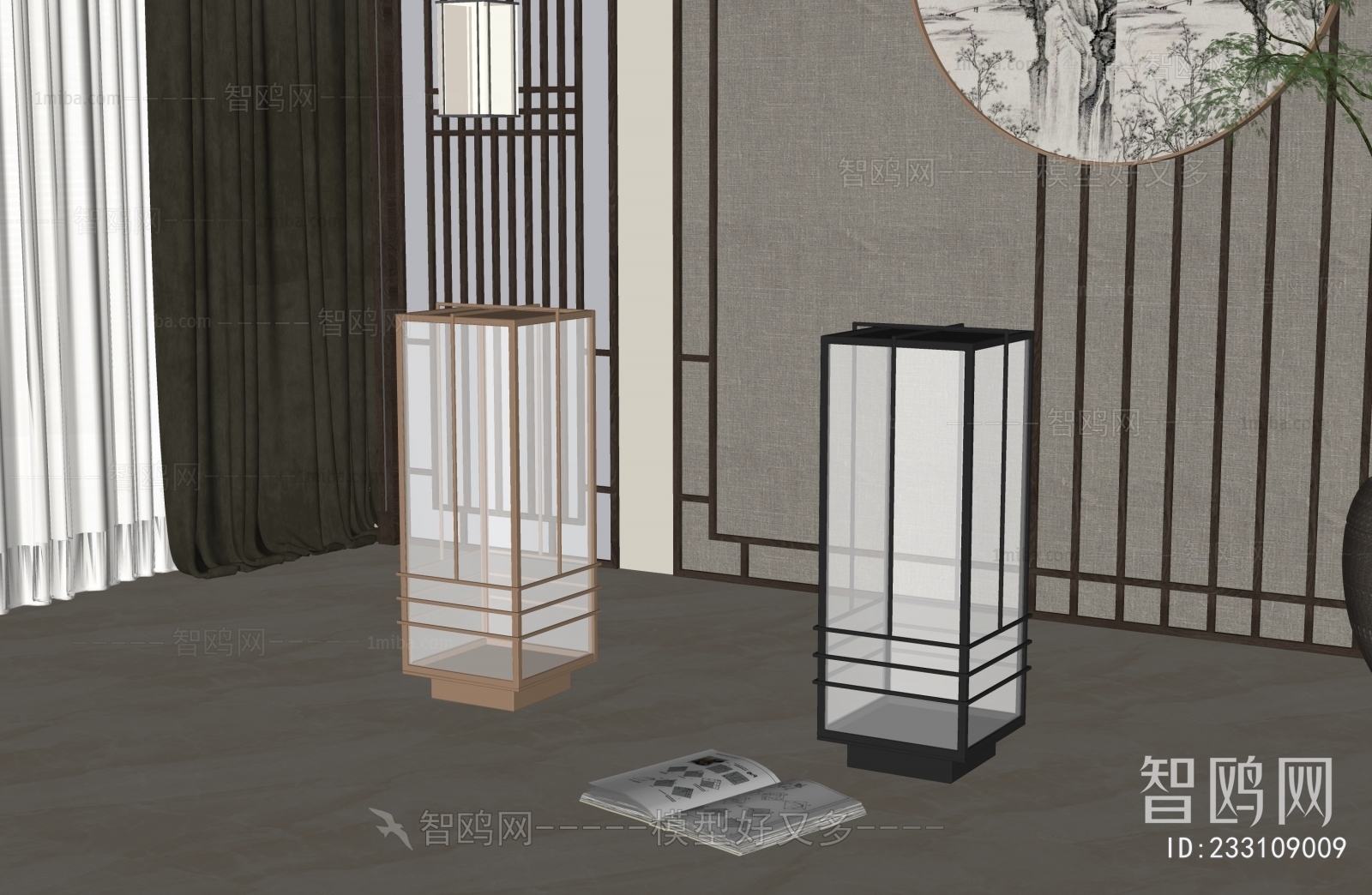 New Chinese Style Floor Lamp