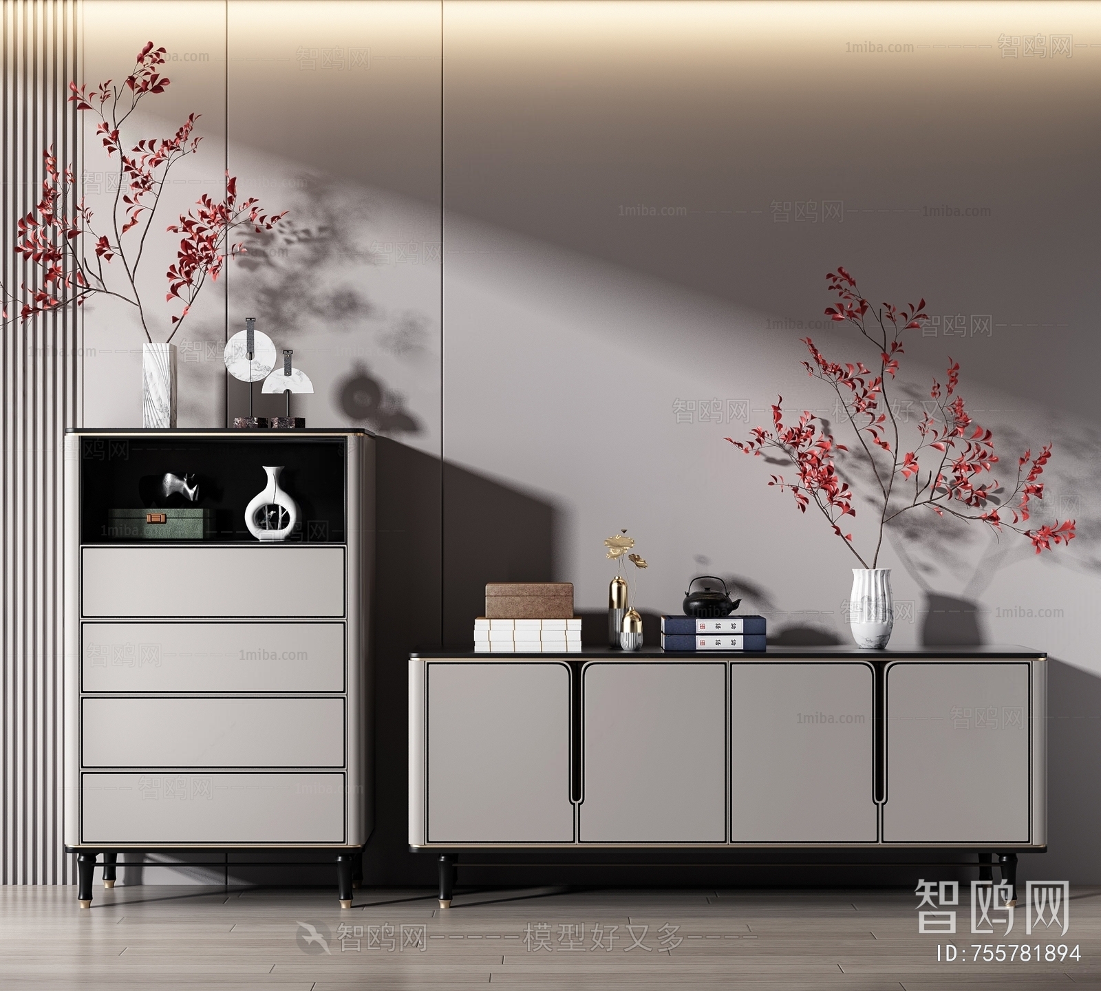 New Chinese Style Side Cabinet/Entrance Cabinet