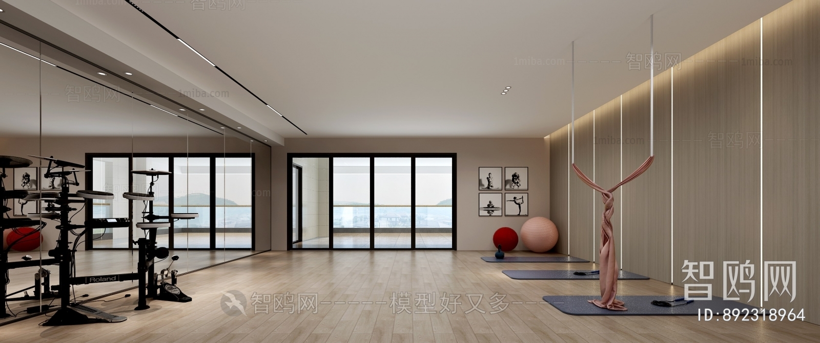 Modern Yoga Room