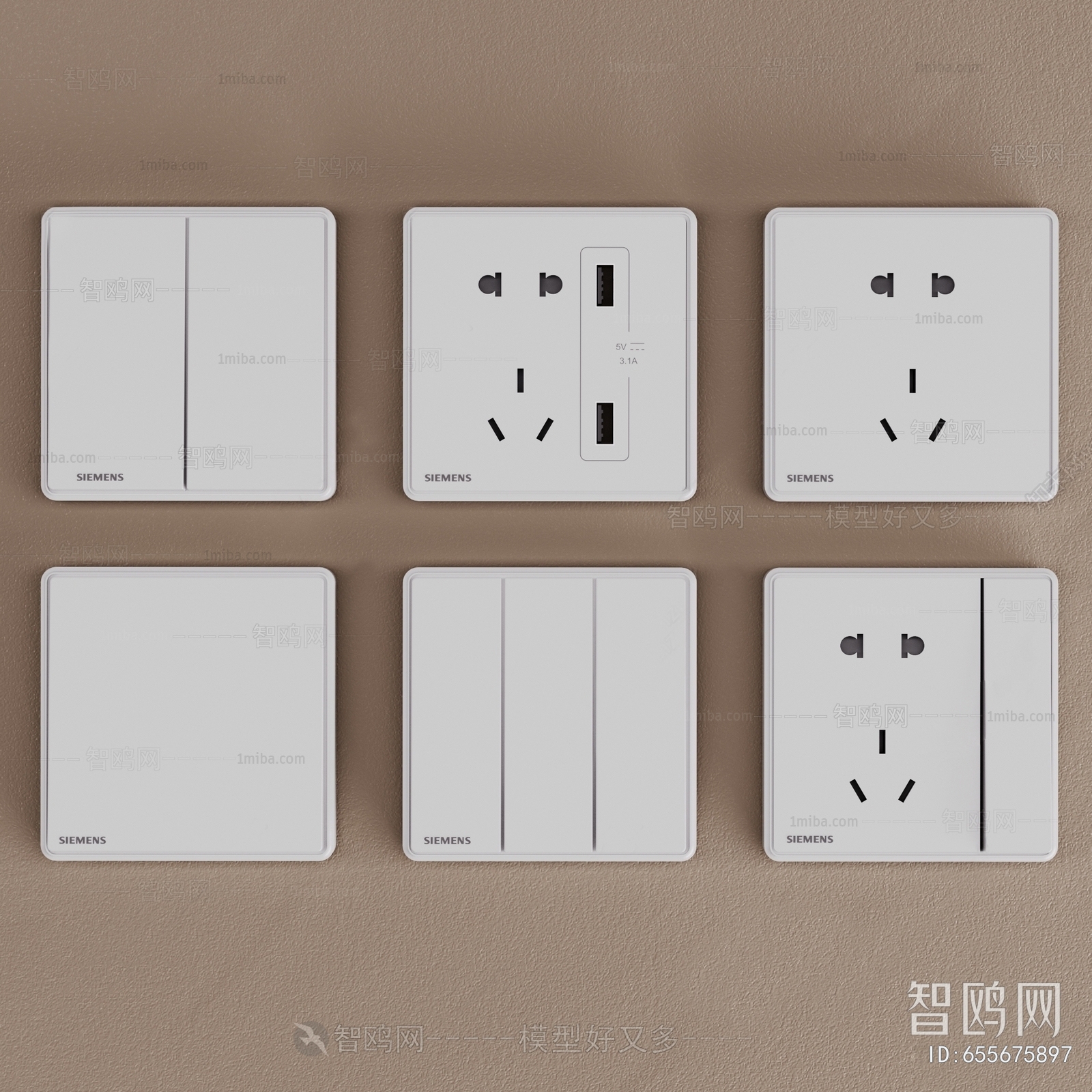 Modern Switch Socket Panel