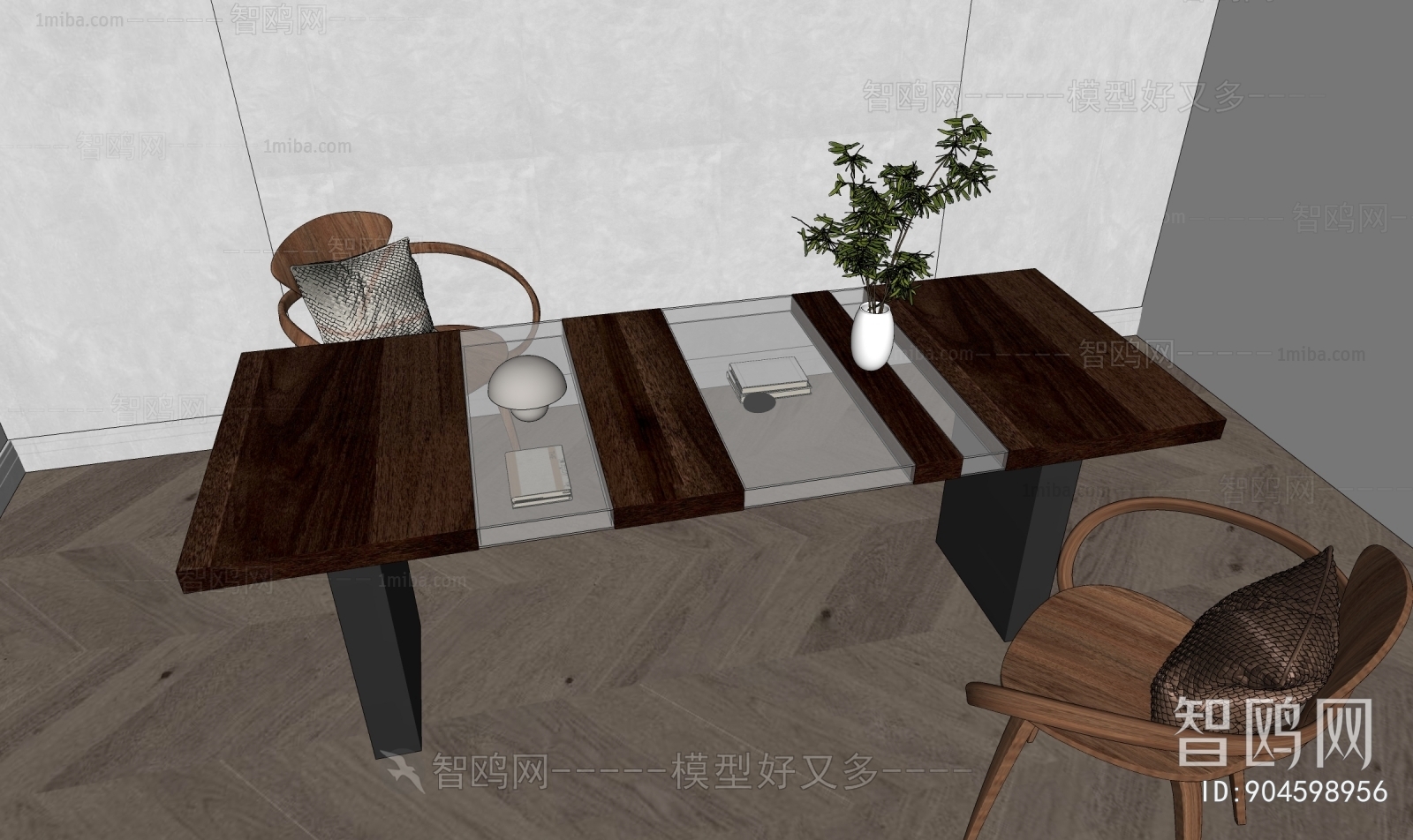 Wabi-sabi Style Dining Table And Chairs