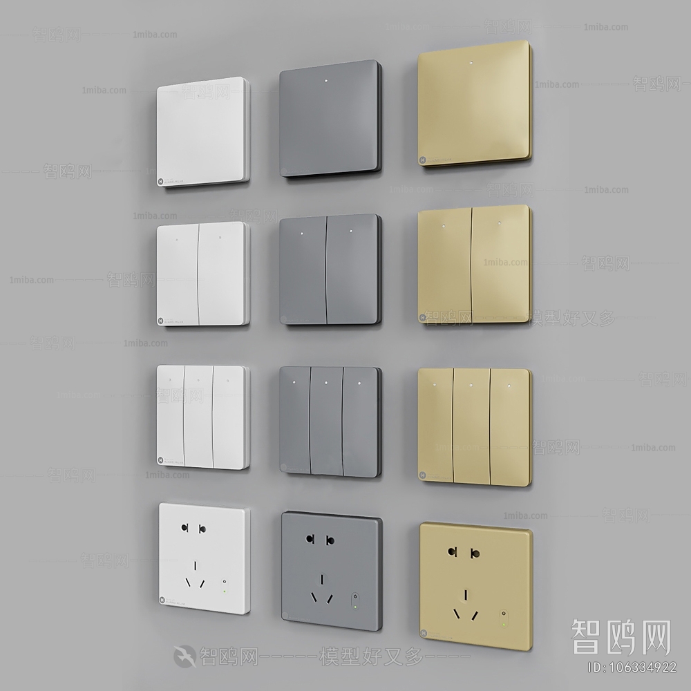 Modern Switch Socket Panel