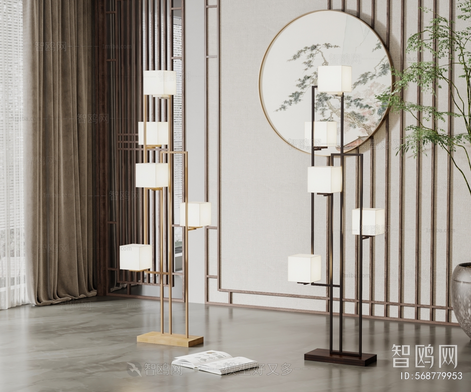 New Chinese Style Floor Lamp