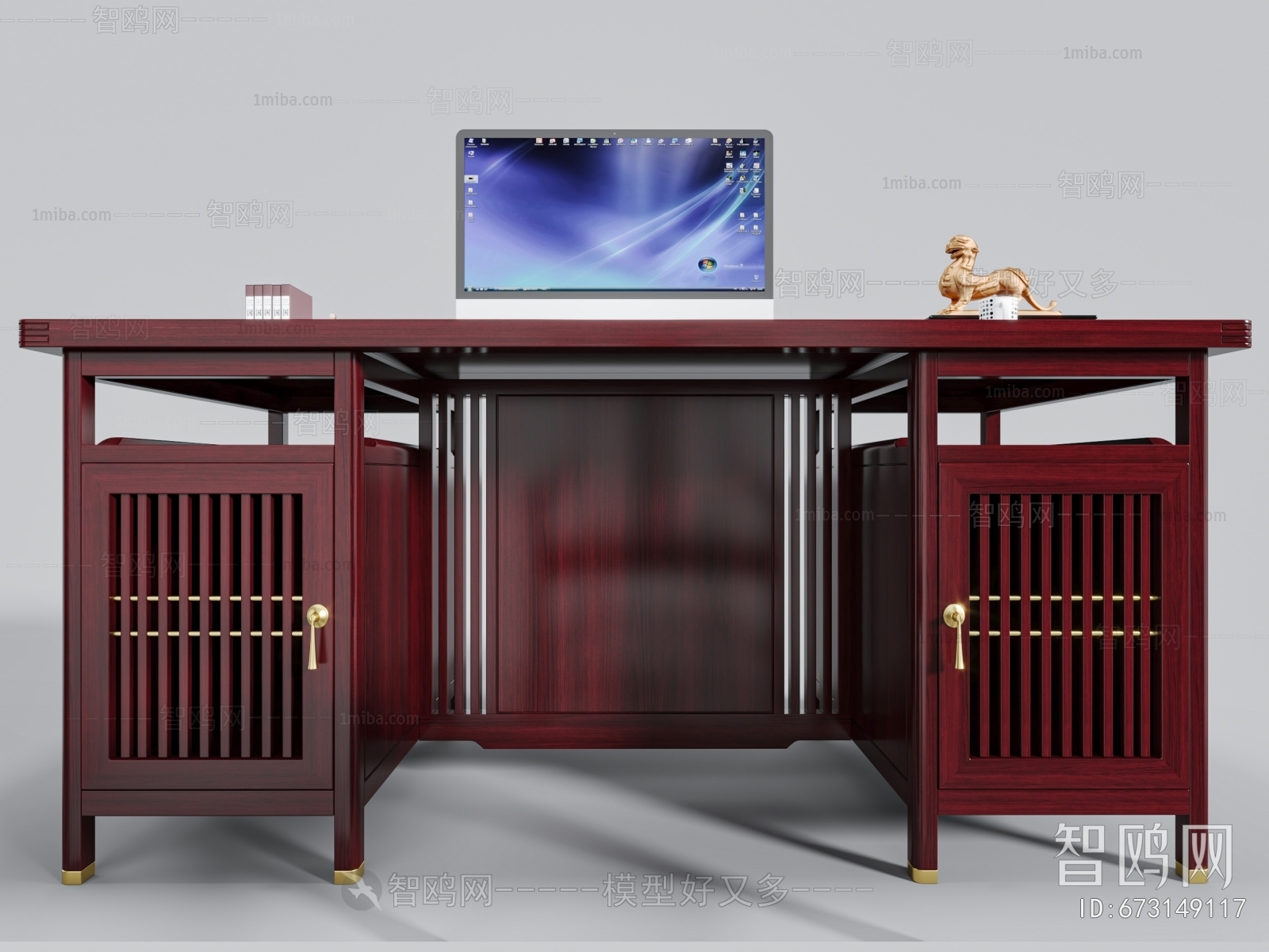 Chinese Style Office Desk And Chair