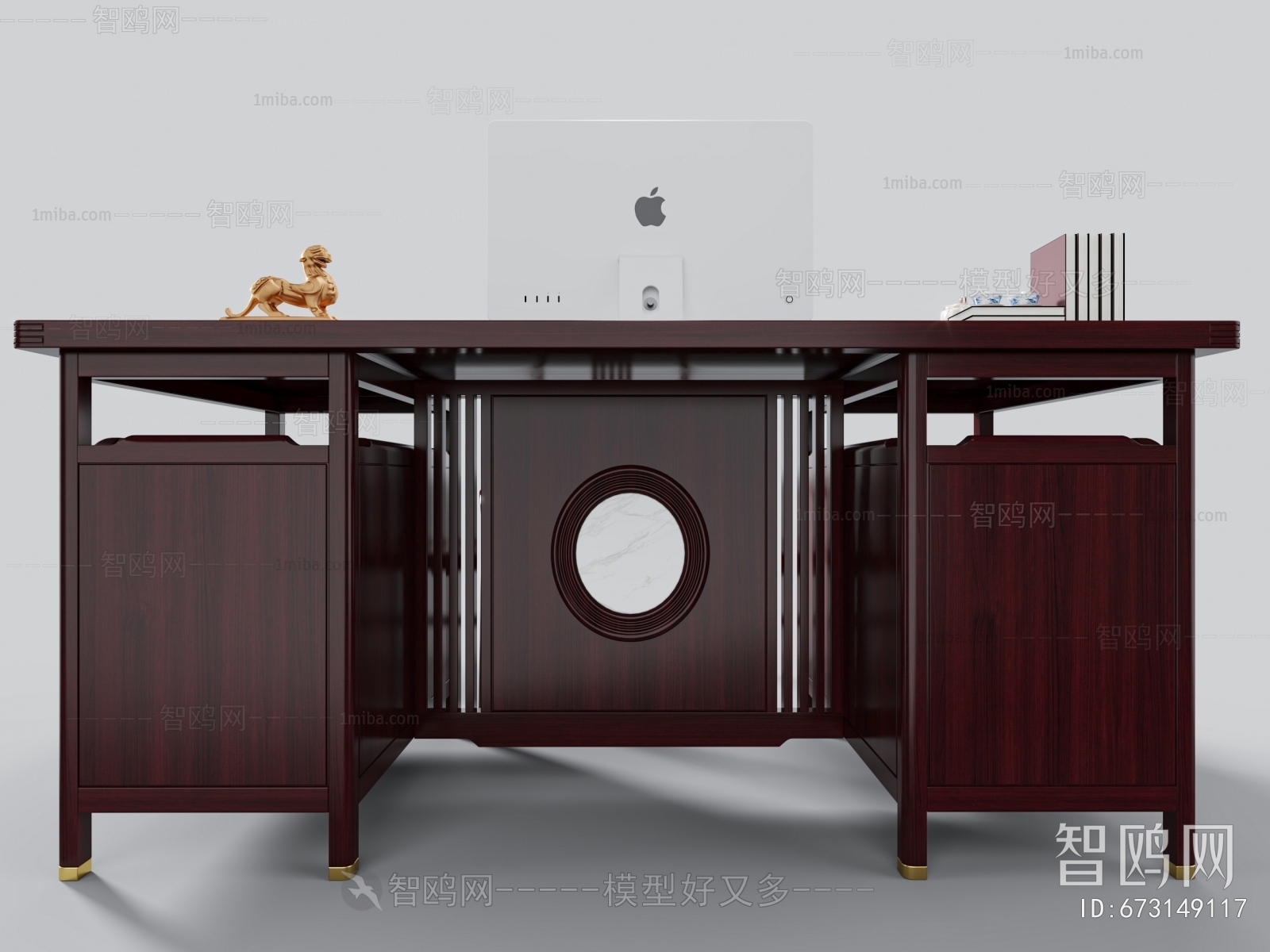 Chinese Style Office Desk And Chair