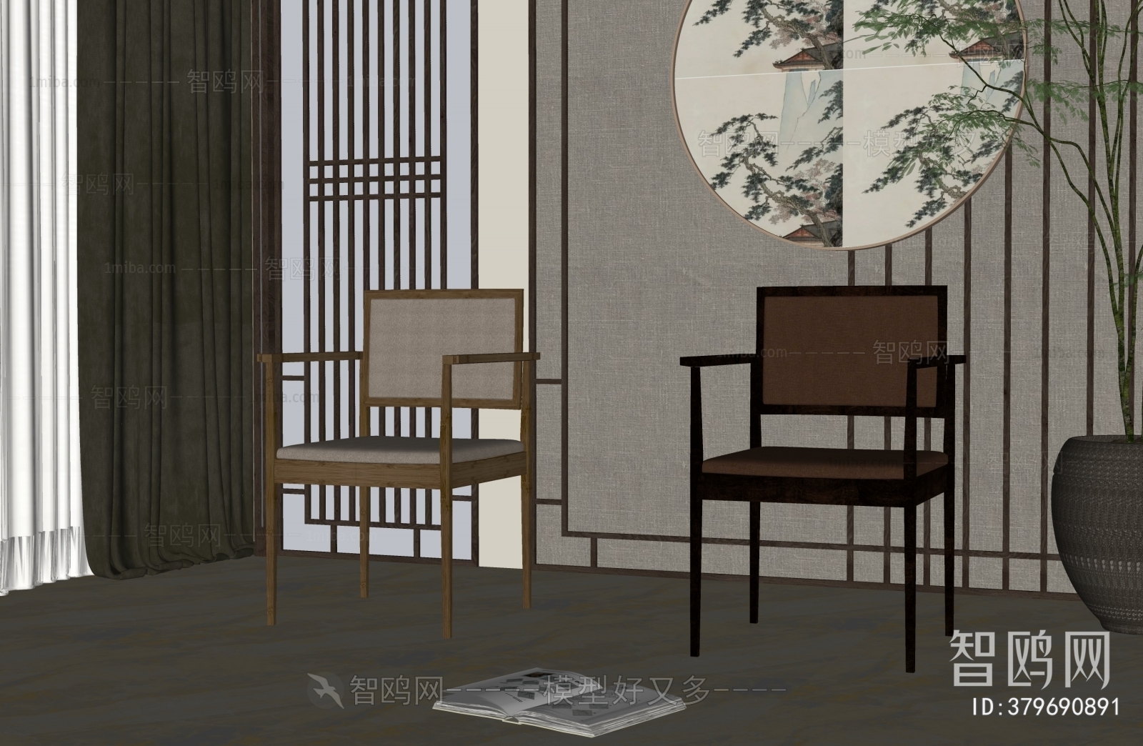 New Chinese Style Single Chair