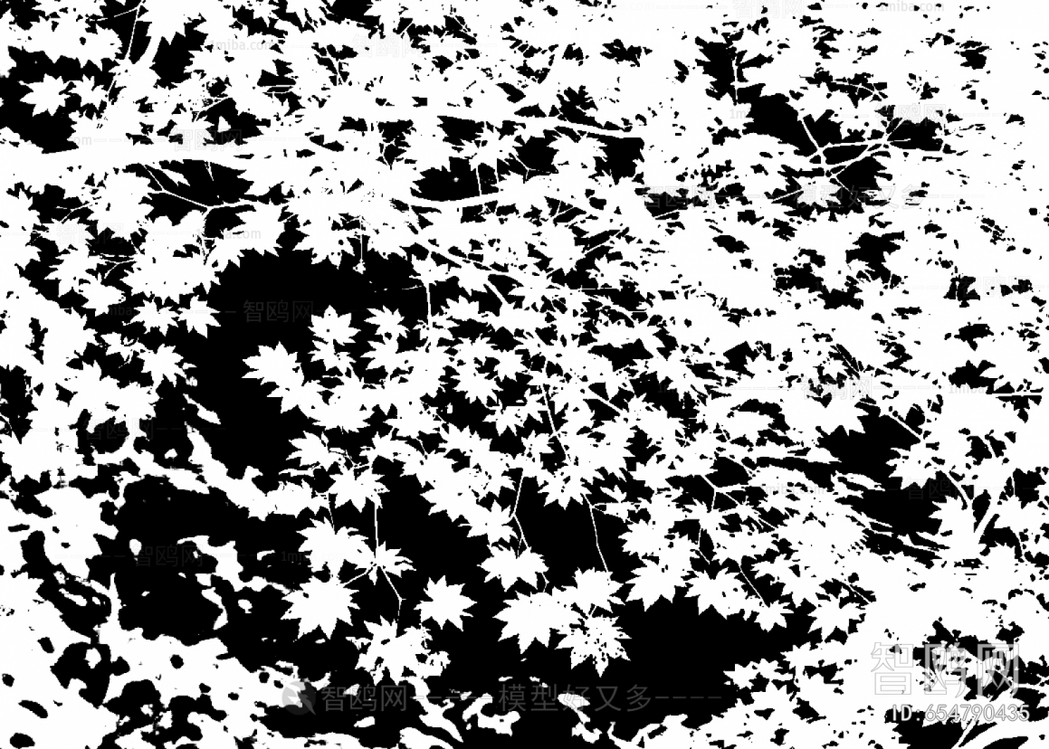 树影黑白贴图