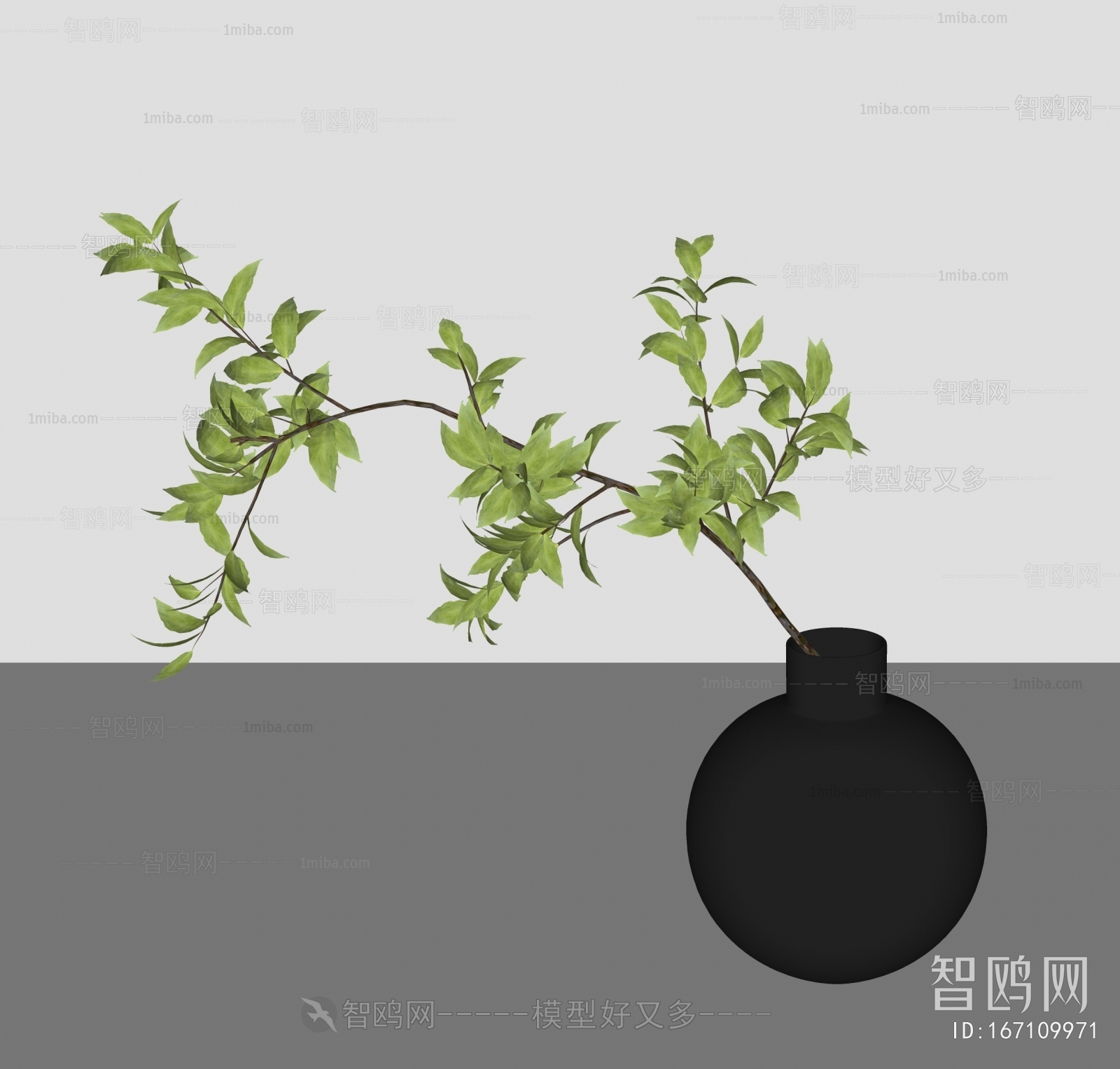 现代植物摆件