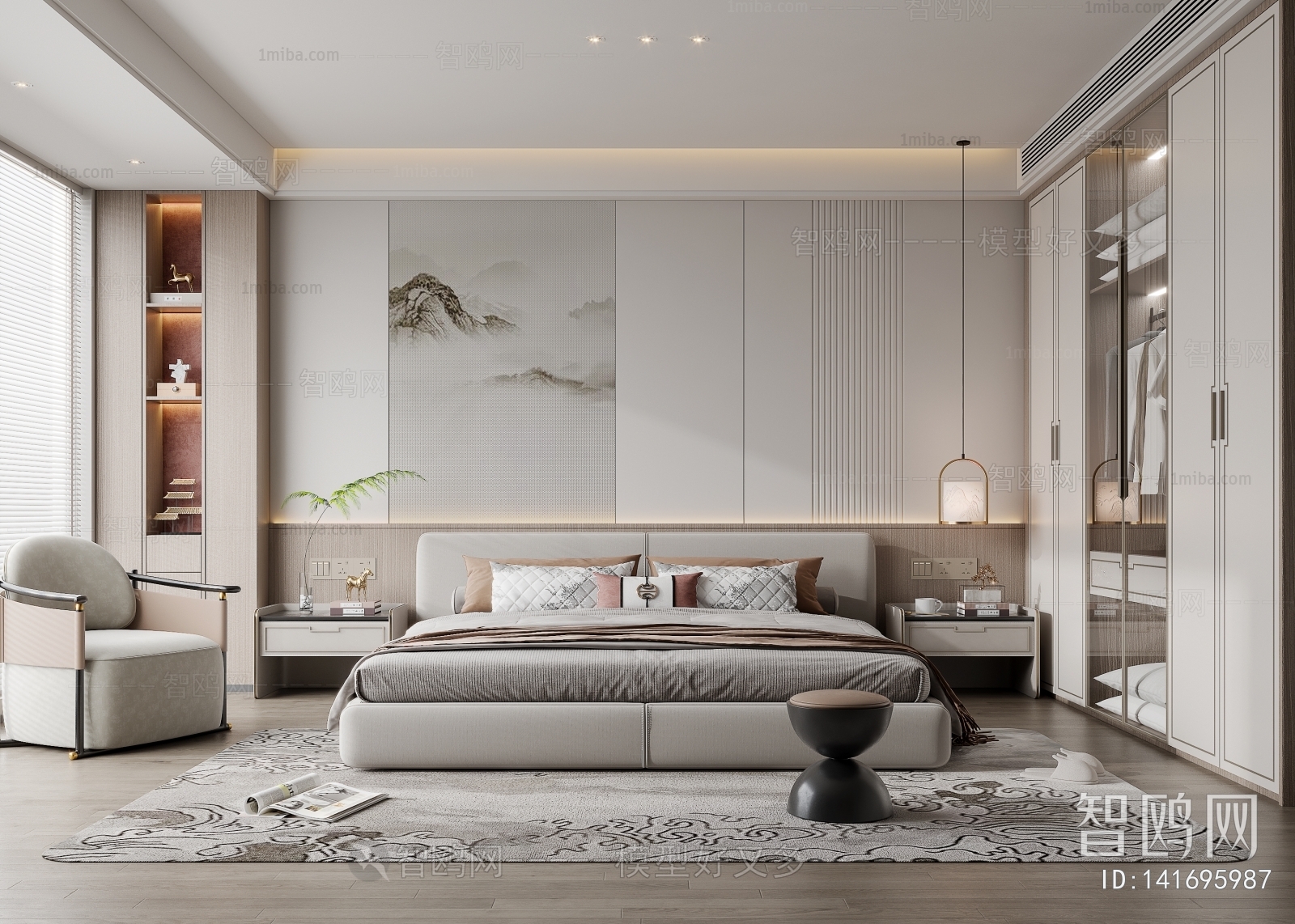 New Chinese Style Bedroom