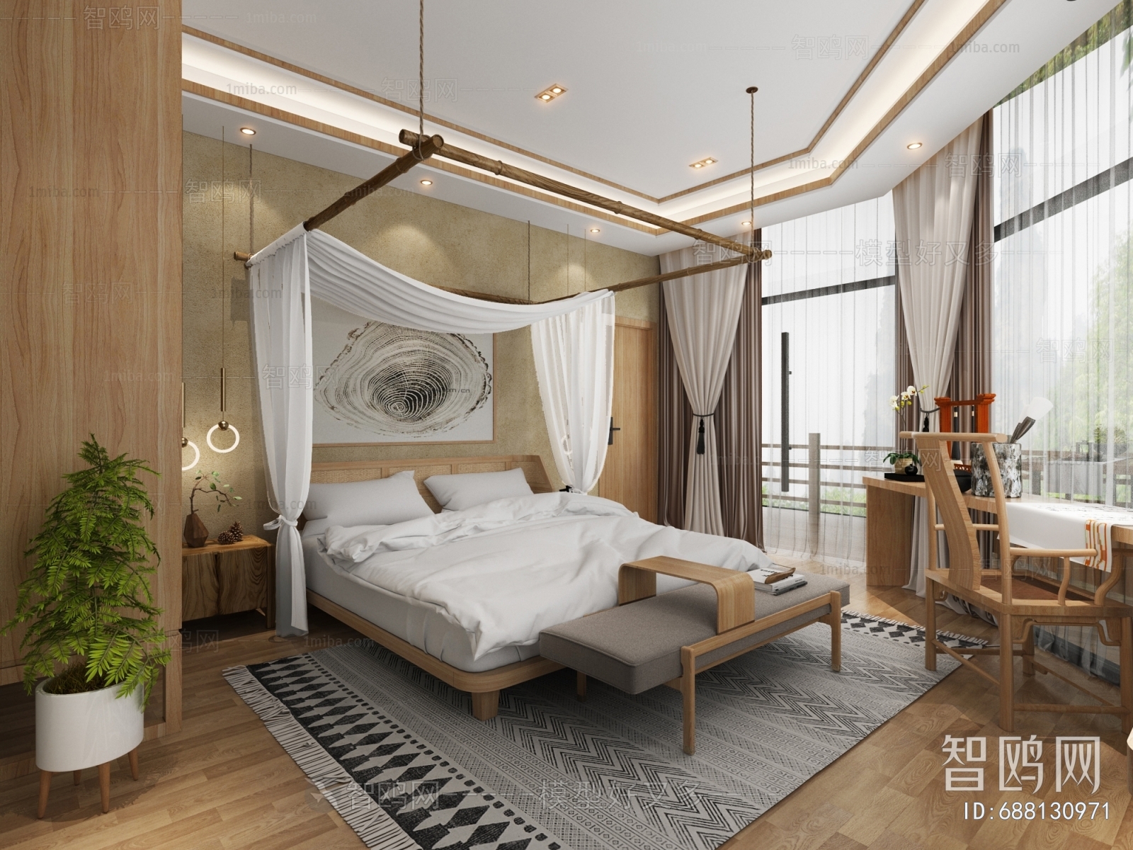 New Chinese Style Guest Room