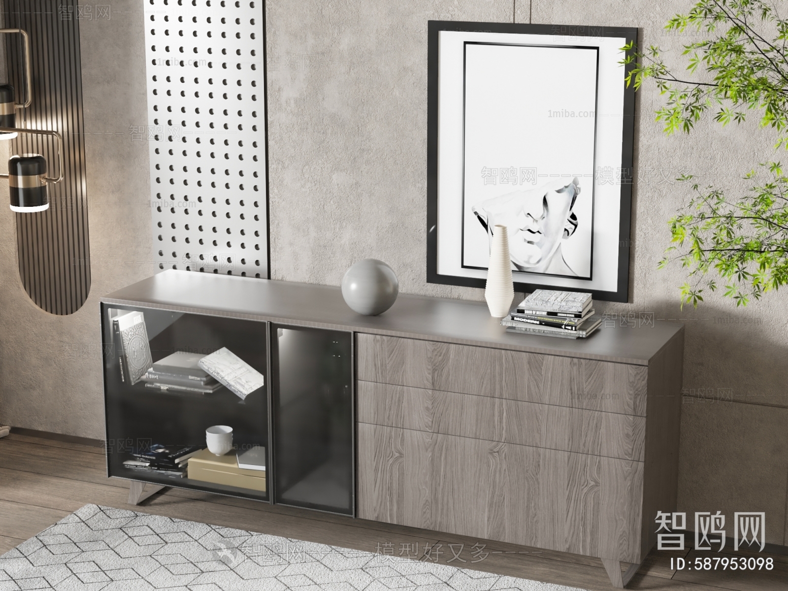 Modern Side Cabinet/Entrance Cabinet