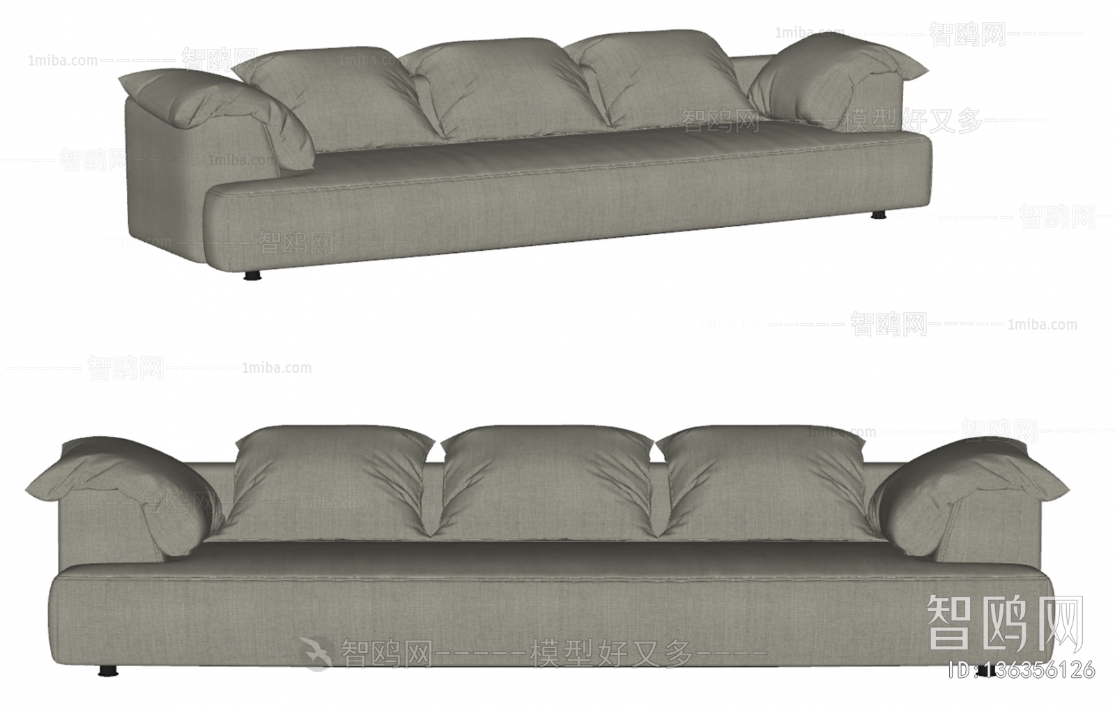 Modern Three-seat Sofa