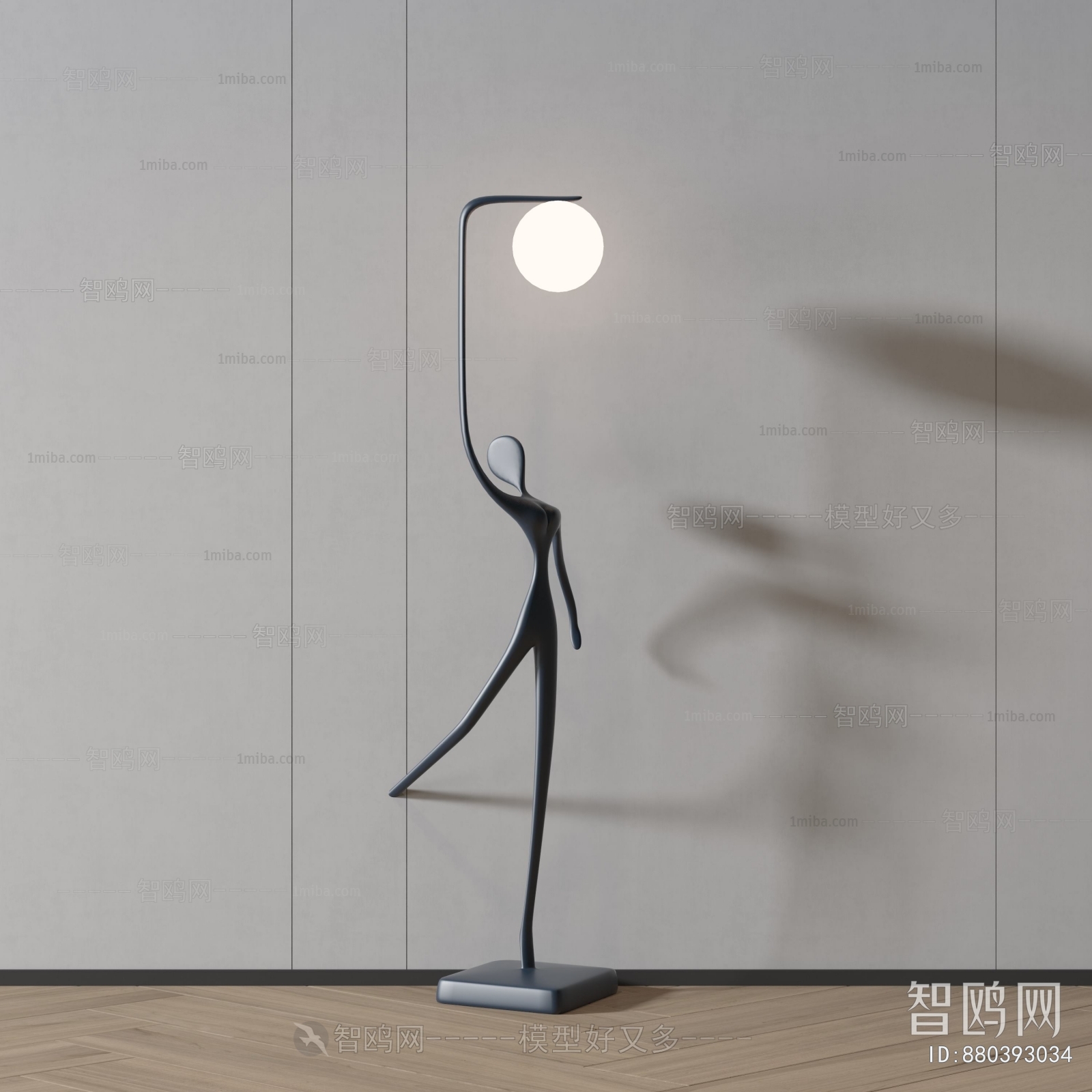 现代抽象雕塑 落地灯