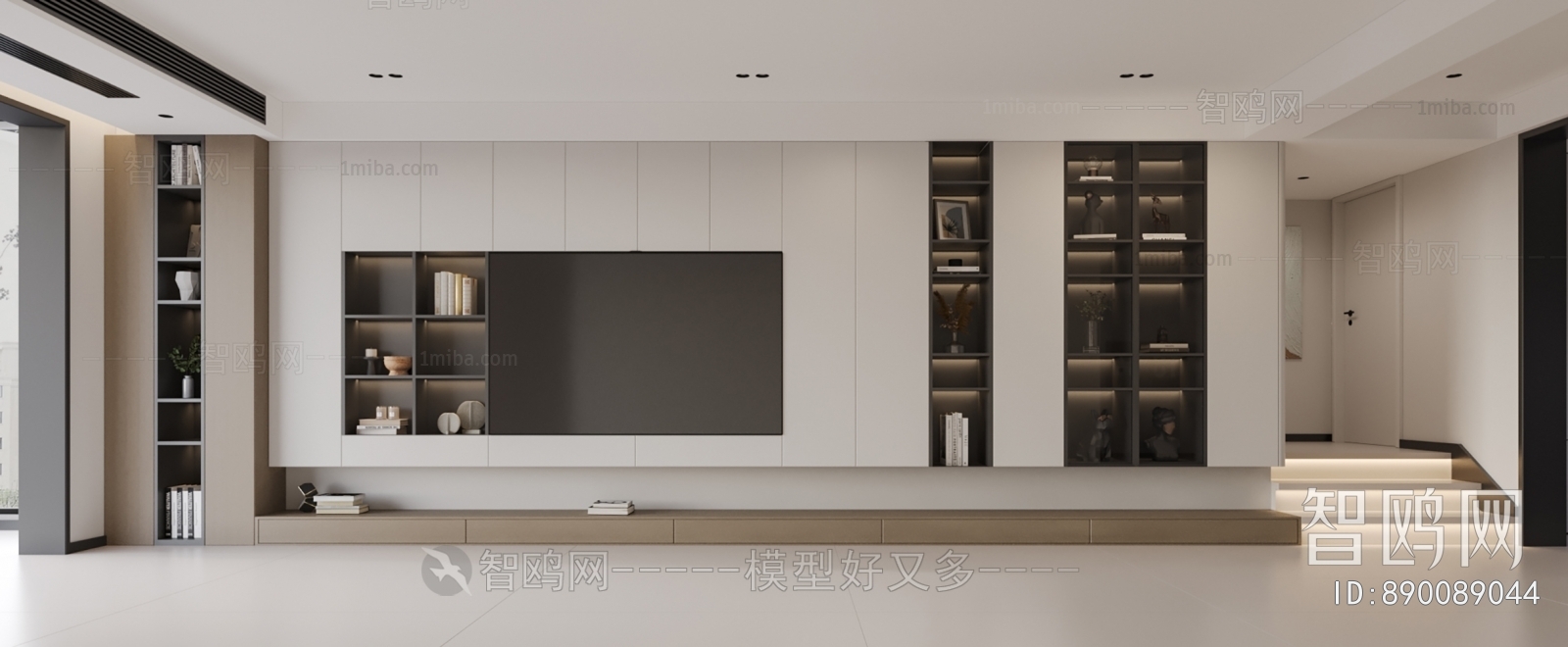 Modern TV Wall sketchup Model Download - Model ID.890089044 | 1miba