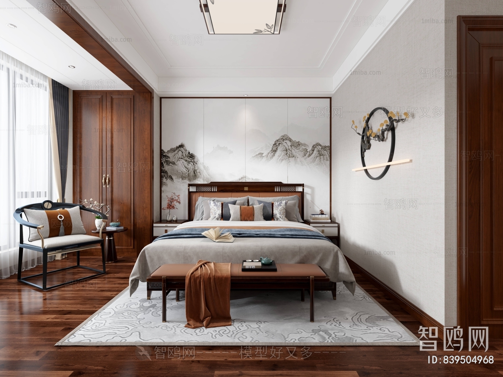 New Chinese Style Bedroom