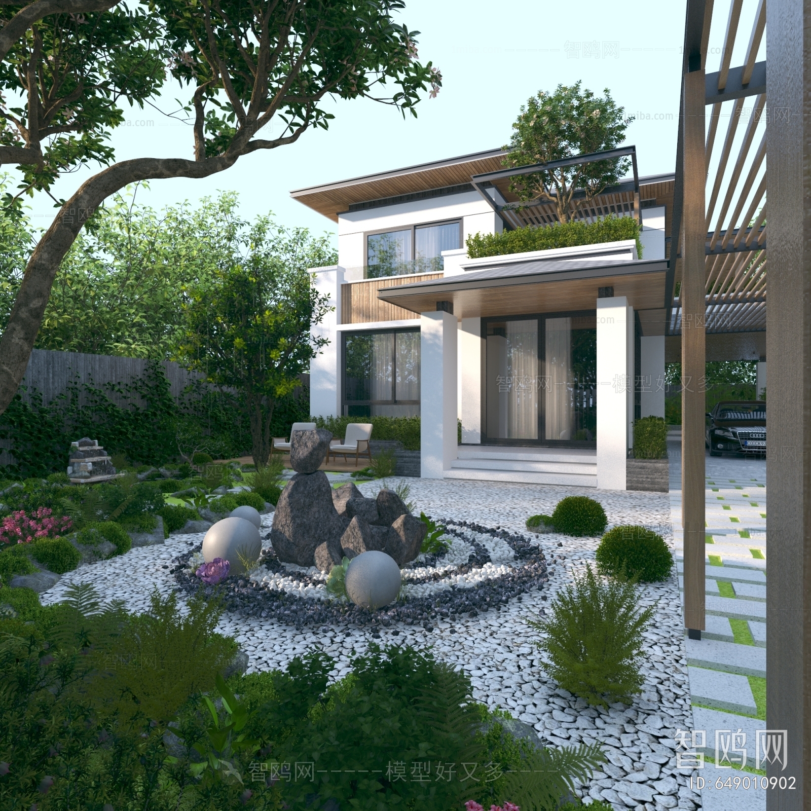 Modern Courtyard/landscape