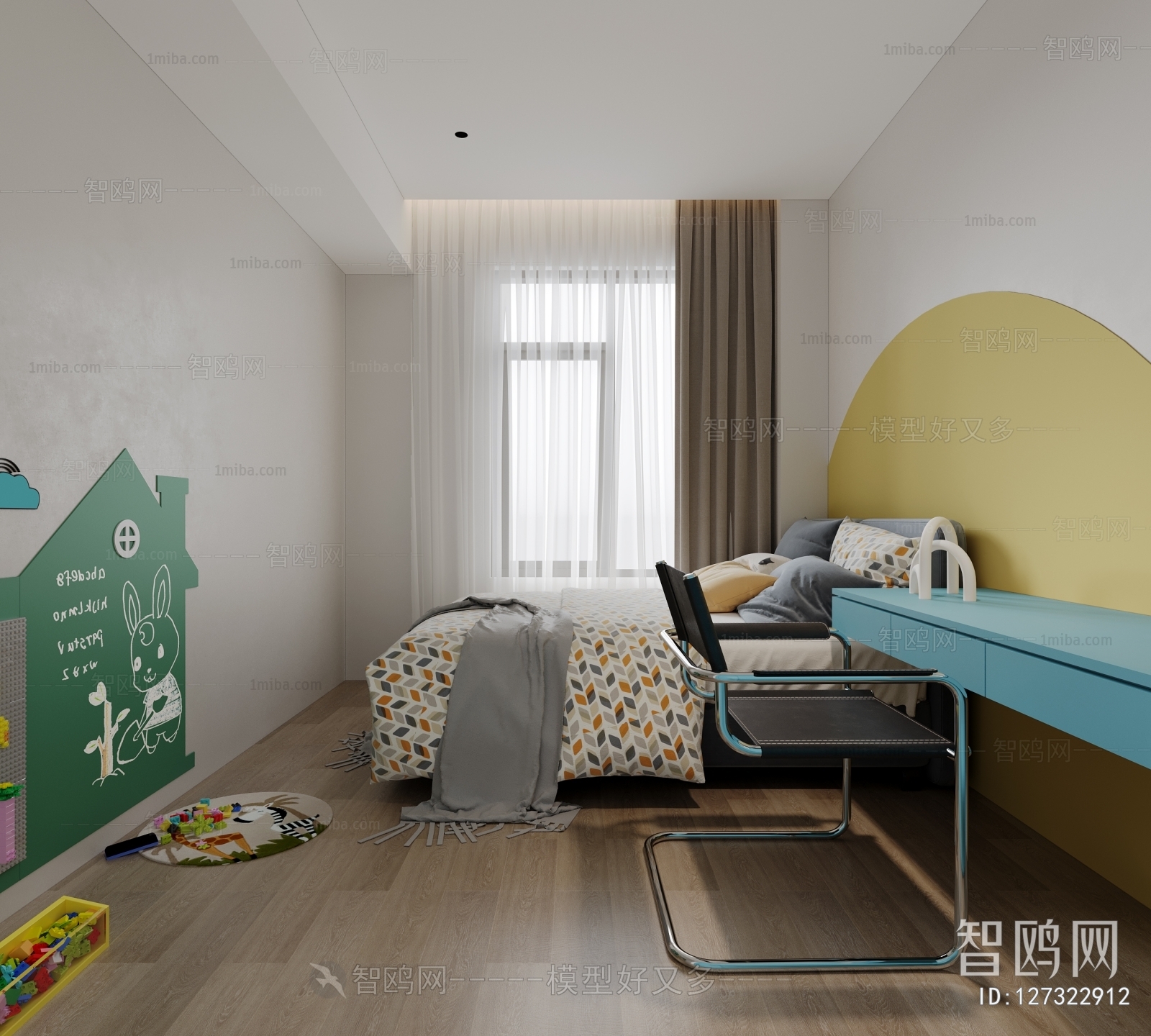 Modern Boy's Room And Son's Room